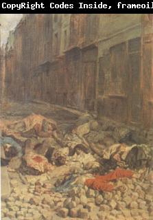 Ernest Meissonier The Barricade,Rue de la Mortellerie,June 1848 also called Menory of Civil War (mk05
